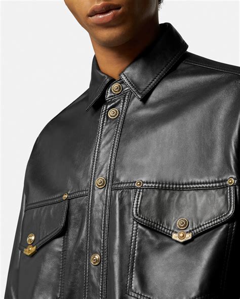 versace herren lederjacke|Versace jackets for men.